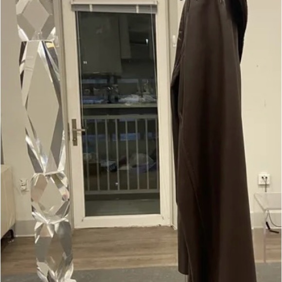 St. John Lambskin Brown Leather Jacket-Never Worn New without Tags - Picture 3 of 8